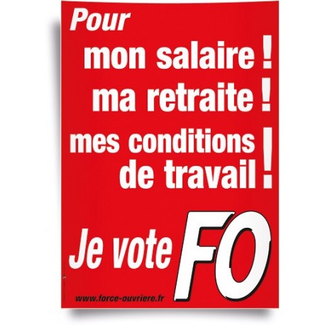 Affiche, je vote pour ...