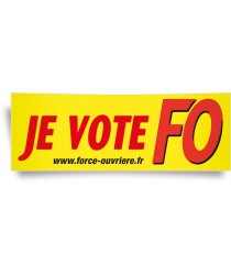 Affiche panoramique : « JE VOTE »