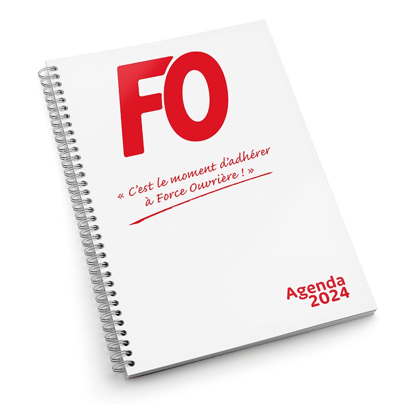 AGENDA SEMAINIER 2024 - Boutique FO - Force Ouvrière