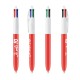 STYLO ROUGE ET BLANC 4 COULEURS